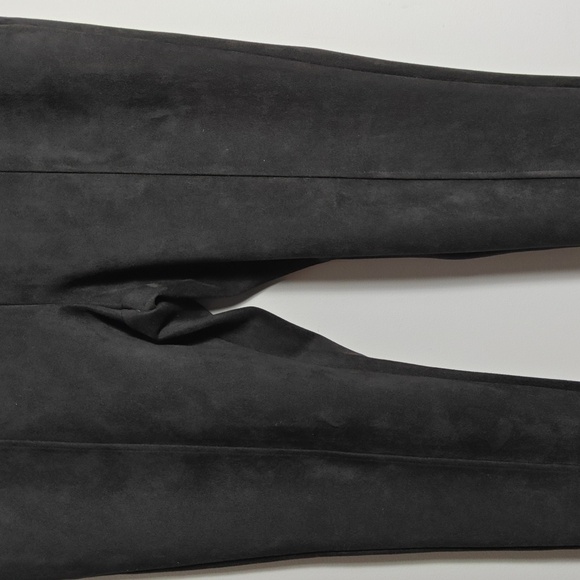 ANDREW MARC High Rise Faux Suede Ankle Pant Leggings Size Large - Picture 3 of 16